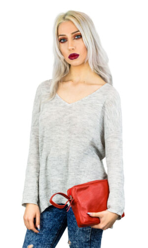 Borsa in pelle Peach Red