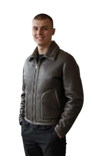 Giacca in shearling nappato Regal