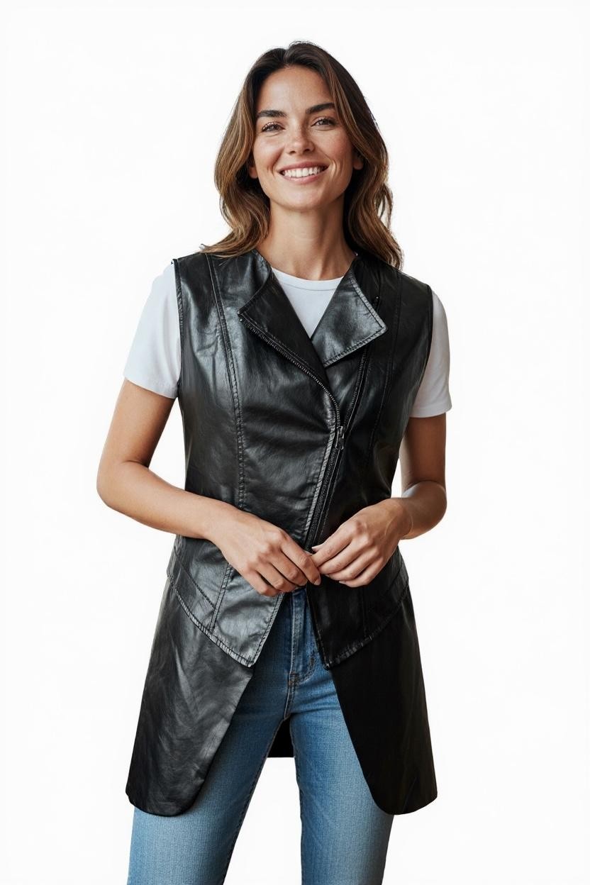 Gilet in pelle sharp vest