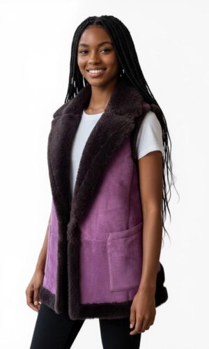 Gilet in shearling
