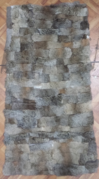 Manto di pelliccia lapin coyote