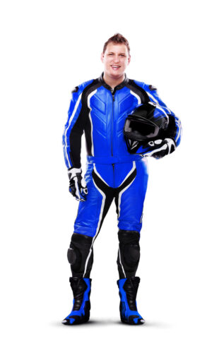 Modifiche tuta in pelle motociclista